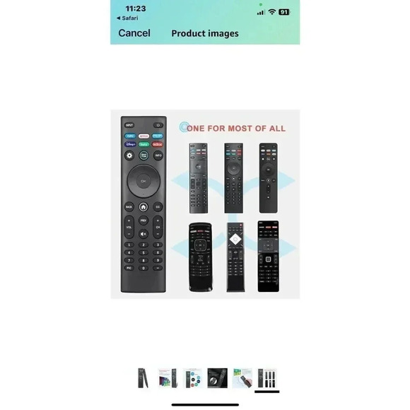 Universal Vizio Remote Control XRT140 Fit For Vizio LCD LED Smart TV - Picture 8 of 10